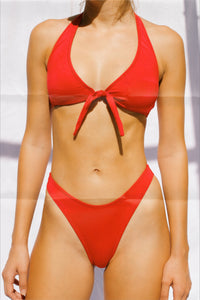 'Lady In Red' Bikini Top